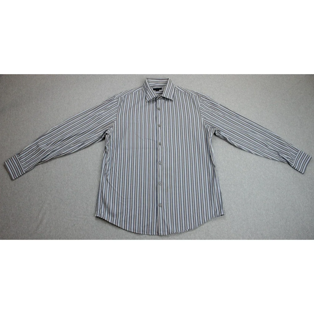Banana Republic Shirt Mens M (15-15.5) 100% Cotton‎ Striped Button Up